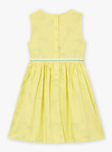 Abito double face in satin di cotone giallo. LAPAKRETTE / 24H2PFI1ROBH705