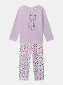 Pigiama in jersey con motivo gatto MUICOLETTE / 25E5PFE1PYJH700