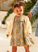 Abito con volant blu navy con stampa a fiori FABETTY / 23E1BF81ROB070