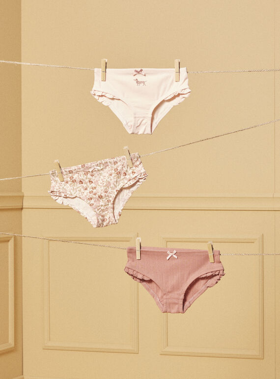 Confezione da 3 slip con volant LUICETTE / 24H5PF52SLR806