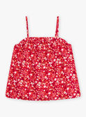 Canottiera fucsia con stampa a fiori bambina CAUDEBETTE 1 / 22E2PFT3DEB304