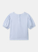 T-shirt a maniche corte celeste MEPIAFETTE / 25E2PF81TMC020