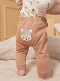 Set maglia, pantaloni e bandana color nocciola ed écru LOGAN / 24H0CG13ENS821