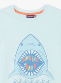T-shirt blu con motivo squalo ZUZAGE1 / 21E3PGL3TMC614