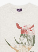 T-shirt grigio chiaro con motivo rinoceronte FRIZOTAGE3 / 23E3PGD4TMCA011