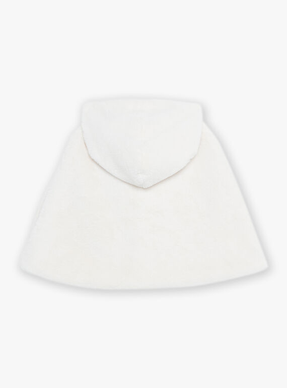 Mantella con cappuccio in finta pelliccia DAECAPETTE / 22H2PF61CPE005