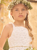Abito in tulle con fiori ricamati MRELEFETTE / 25E2PFL3ROB001