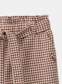 Pantaloni a sigaretta a quadri LIMILETTE / 24H2PFK1PAN001