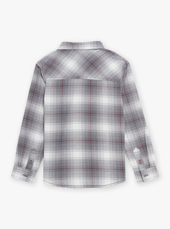 Camicia a quadri con stampa razzo DUCHEMAGE / 22H3PGZ1CHMJ908