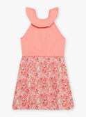 Camicia da notte pesca con stampa a fiori bambina CHOUJIETTE / 22E5PF51CHN413