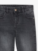 Jeans straight grigi scoloriti GIDENAGE / 23H3PG91JEAK004