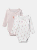 Clear pink BODYSUIT MOLLIE / 25E0NF12BOD321