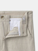 Shorts da cerimonia beige MRERAGE / 25E3PGL1BERA016