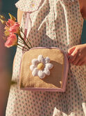 Borsa a tracolla lilla bimateriale LABAGETTE / 24H4PFI1BES009