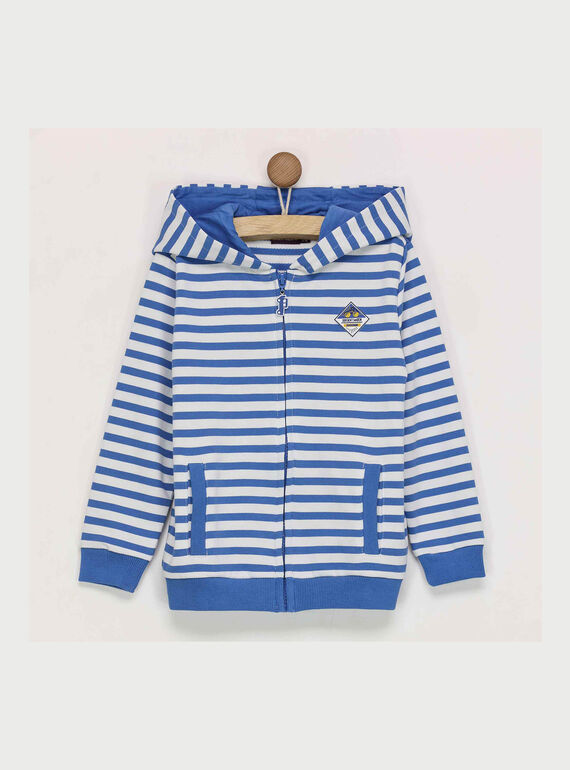 Cardigan bianco a righe RAMIAGE / 19E3PG61GIL001