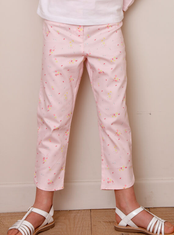 Pantaloni da cerimonia a fiori bambina TYPOETTE / 20E2PFJ1PCO321