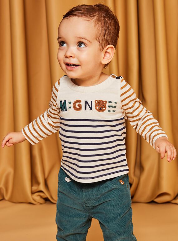 T-shirt a righe a maniche lunghe DANIGEL / 22H1BGU2TML070