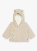Giacca con cappuccio beige in maglia GOERY / 23H0CML1VESI812