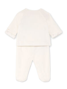 Giacca e leggings bianchi nascita bambina BOTHEO / 21H0NM41ENS001