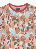 T-shirt pesca con stampa tropicale FICHEMAGE / 23E3PGD1TMC413