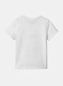 T-shirt bianca con motivo squalo in jersey KLOBAGE / 24E3PGS1TMC001