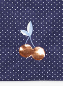 Zaino navy con pois bianchi FRYSAKETTE / 23E4PFL1BES070