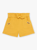 Shorts senape in cotone e lino FOSHOETTE 2 / 23E2PFP2SHOB106