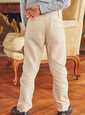 Pantaloni da completo beige KRESAMAGE / 24E3PGL1PANA016