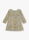 Abito con volant blu navy con stampa a fiori FABETTY / 23E1BF81ROB070