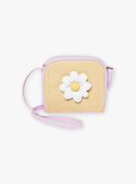 Borsa a tracolla lilla bimateriale LABAGETTE / 24H4PFI1BES009