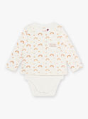 Body e foulard con stampa celeste neonato CAARLO / 22E1BG71BOD001