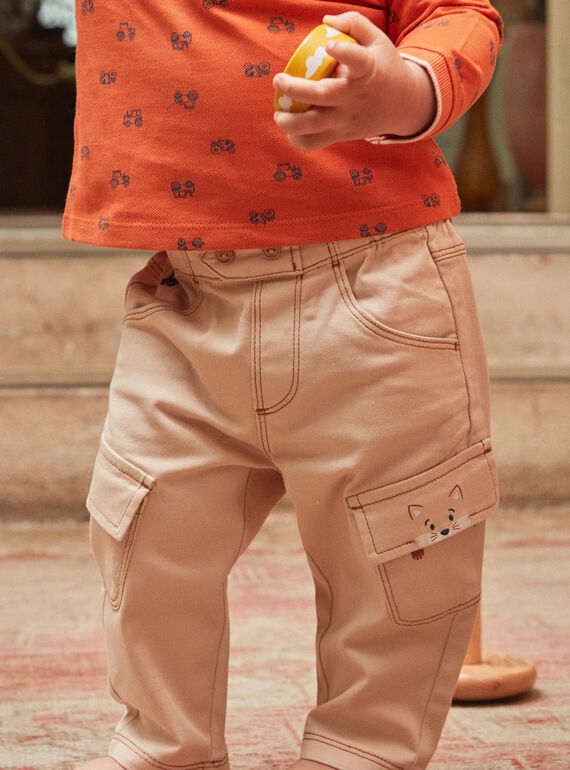 Pantaloni cargo beige chiaro GABERNARD / 23H1BG71PAN801