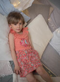Camicia da notte pesca con stampa a fiori bambina CHOUJIETTE / 22E5PF51CHN413