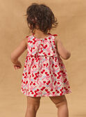 Abito body con stampa ciliegie e cuori MAULINE / 25E1BFQ1ROB000