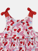 Abito body con stampa ciliegie e cuori MAULINE / 25E1BFQ1ROB000