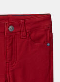 Jeans rossi per bambino NOCINAGE / 25H3PGP1PAN510