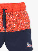 Costume shorts arancione con stampa squali KLUBORDAGE / 24E4PGG4MAIC234