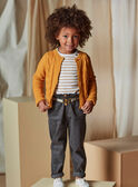 Jeans denim paperbag e cintura a righe bambina CLODETTE2 / 22E2PFF1JEAK004