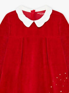 Set camicia da notte in velluto rosso e leggings bambina BEBIPETTE / 21H5PFI1CHNF521