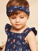 Fascia navy con stampa a fiori FAZOLI / 23E4BFR1BAN070