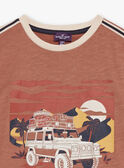 T-shirt nocciola a maniche corte FLIBAGE / 23E3PGP2TMC821