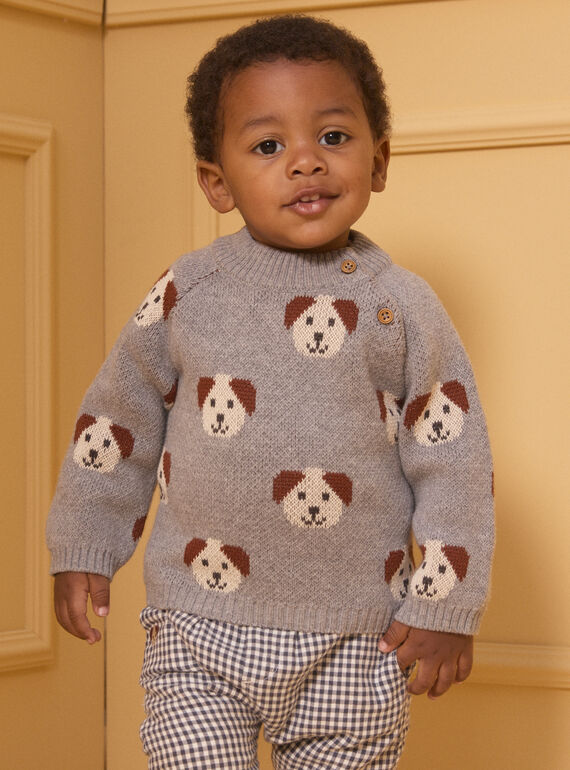 Maglia jacquard con cani LAOREL / 24H1BGQ1PUL943