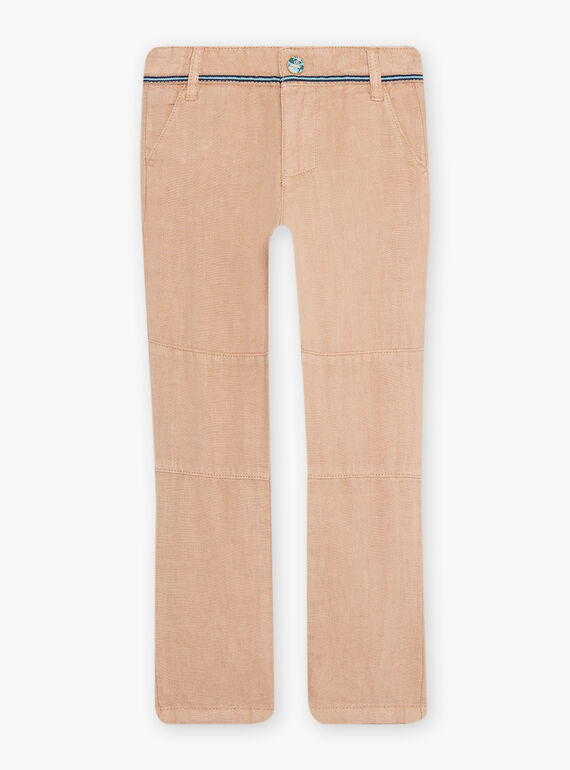 Pantaloni sabbia in lino bambino CIBLOAGE / 22E3PGJ1PAN812