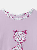 Pigiama in jersey con motivo gatto MUICOLETTE / 25E5PFE1PYJH700