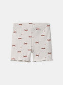 Set di t-shirt e shorts da ciclismo con stampa leopardata MAZIRA / 25E1BFR1ENS808