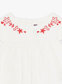 Blusa ecrù in jersey neonata CAURALIE / 22E1BFP1TMC001