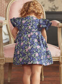 Abito blu navy con stampa a fiori KAFLORENCE / 24E1BFL2ROB070