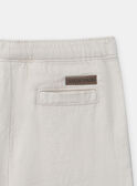 Pantaloni in twill beige KAELIOTT / 24E1BGL1PANA016