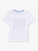 T-shirt a maniche corte bianca e blu LABAGE / 24H3PGI3TMC000