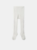 Collant in maglia a coste écru MACOTLETTE / 25E4PF71COL001